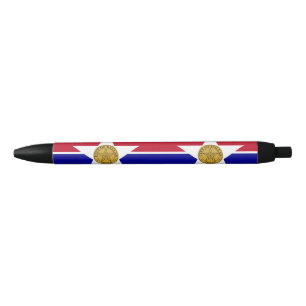 Flag Dallas, Texas Black Ink Pen Kugelschreiber