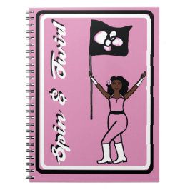 Flag Dancer Pink Blume Notebook Notizblock