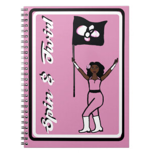 Flag Dancer Pink Blume Notebook Notizblock