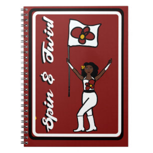 Flag Dancer Red Blume Notebook Notizblock