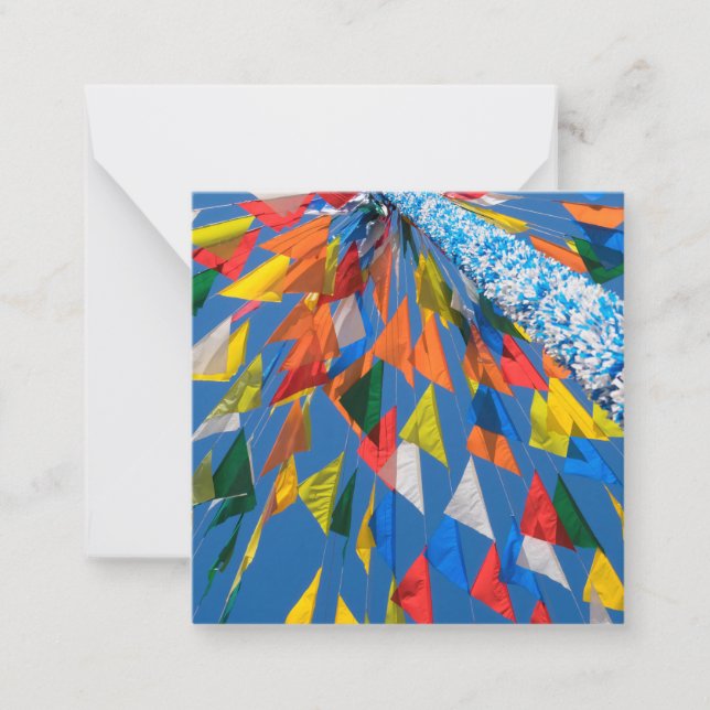 Flag-Dekoration Mitteilungskarte (Vorderseite)