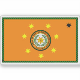 Flag der Cherokee-Völker, USA Aufkleber