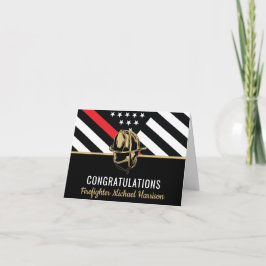 Flag der Feuerwehr-Abschluss-Akademie Rote Linie Karte