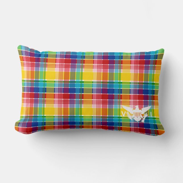 Flag der Jungfrau, Madras Lendenkissen (Vorderseite)