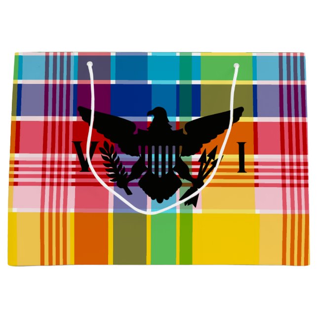 Flag der Jungfrau (Schwarz), Madras Große Geschenktüte (Vorderseite)