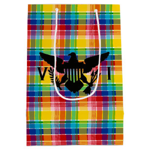 Flag der Jungfrau (Schwarz), Madras Mittlere Geschenktüte