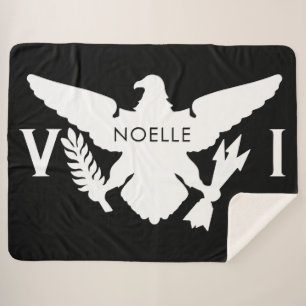 Flag der Jungfrau, Schwarz und Weiß Sherpadecke