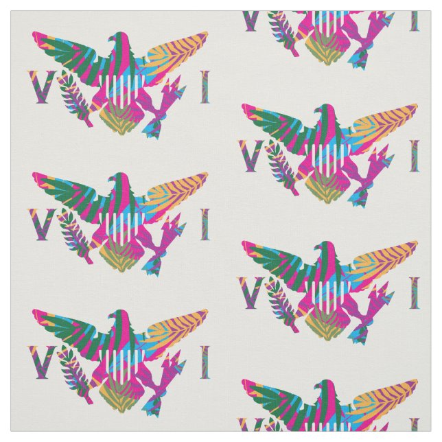 Flag der Jungfrauen der USA (große) tropische Blät Stoff (Muster)