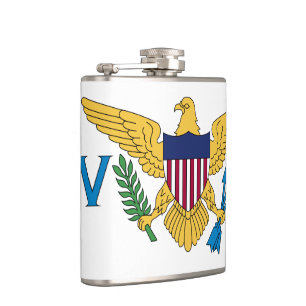 Flag der Jungfrauen der Vereinten Staaten Flachmann