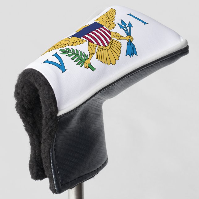 Flag der Jungfrauen der Vereinten Staaten Golf Headcover (3/4 Vorderseite)