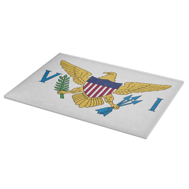 Flag der Jungfrauen der Vereinten Staaten Schneidebrett (Ecke)