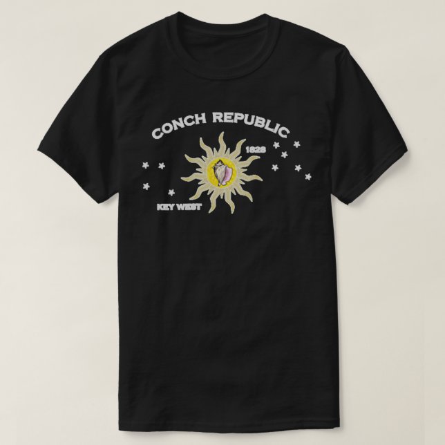 FLAG DER KEY WEST FLORIDA CONCH REPUBLIK T-Shirt (Design vorne)