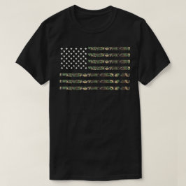 Flag der militärischen Camouflage der USA T-Shirt
