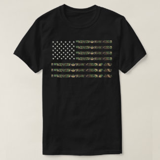 Flag der militärischen Camouflage der USA T-Shirt