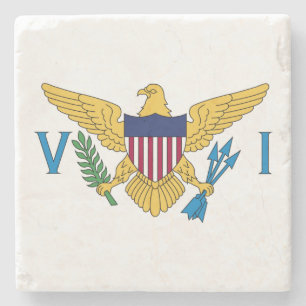 Flag der Patriotischen Amerikanischen Jungfrau Steinuntersetzer