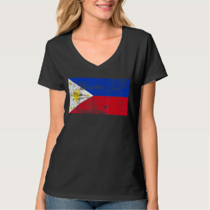 Flag der Philippinen Vintage Fahne der Proud Phili T-Shirt