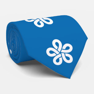 Flag der Präfektur Fukuoka, Japan Krawatte