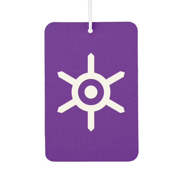 Flag der Präfektur Tokio, Japan Burp Tuch Autolufterfrischer (Vorderseite)