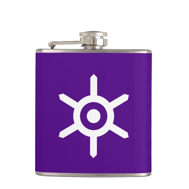 Flag der Präfektur Tokio, Japan Hip Flask Flachmann (Vorderseite)