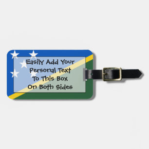 Flag der Salomonen Easy ID Persönliche Gepäckanhänger