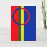 Flag der Sami People Grußkarte Feiertagskarte<br><div class="desc">Dieses Design wird durch das Sami-Flag</div>