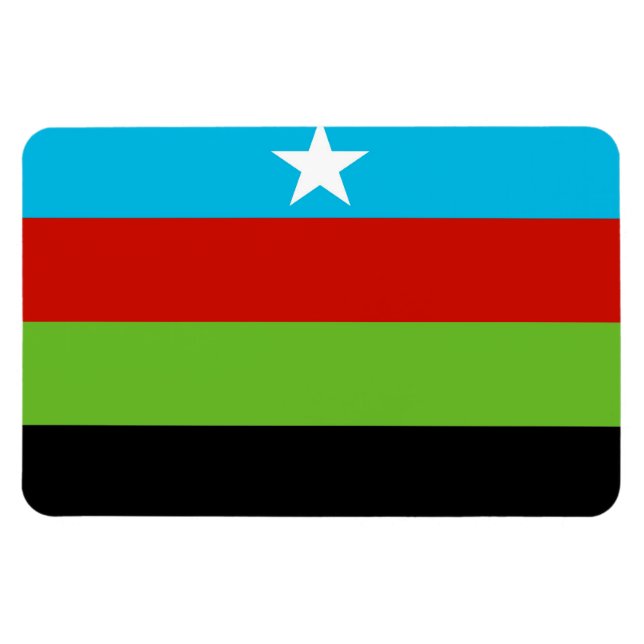 Flag der somalischen Bantu-Befreiungsbewegung Magnet (Horizontal)