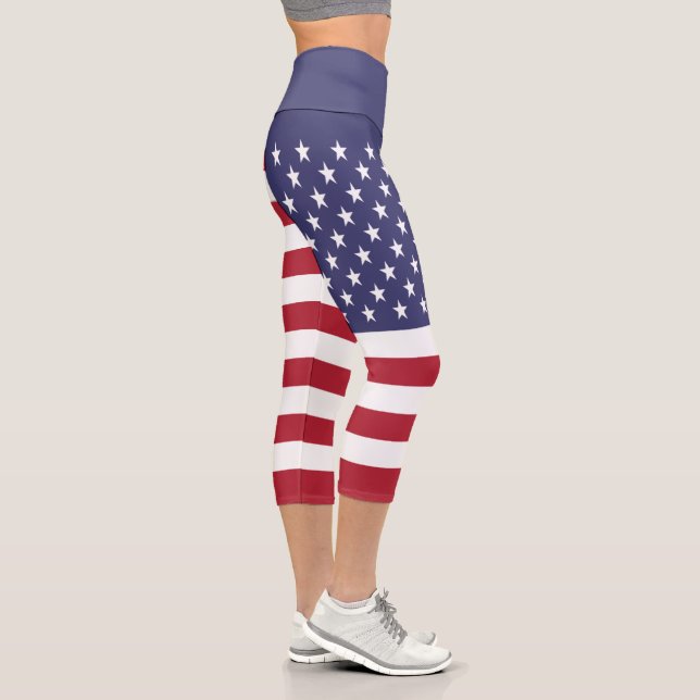 Flag der Staaten Capri Leggings (Rechts)