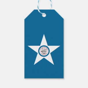 Flag der Stadt Houston, Texas-Geschenketiketts Geschenkanhänger