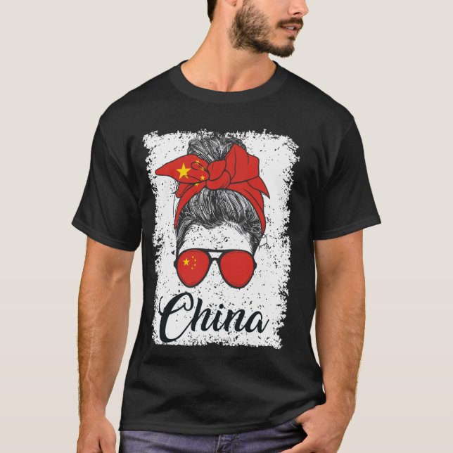 Flag der stolzen chinesischen China T-Shirt (Vorderseite)