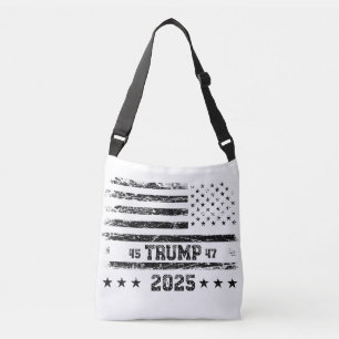 Flag der Vereinigten Staaten.Präsident Donald Trum Tragetaschen Mit Langen Trägern
