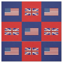 Flag der Vereinten Staaten, britische Flagge auf b
