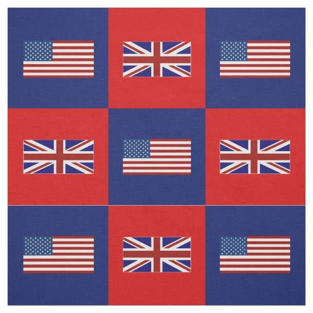 Flag der Vereinten Staaten, britische Flagge auf b Stoff (Muster)