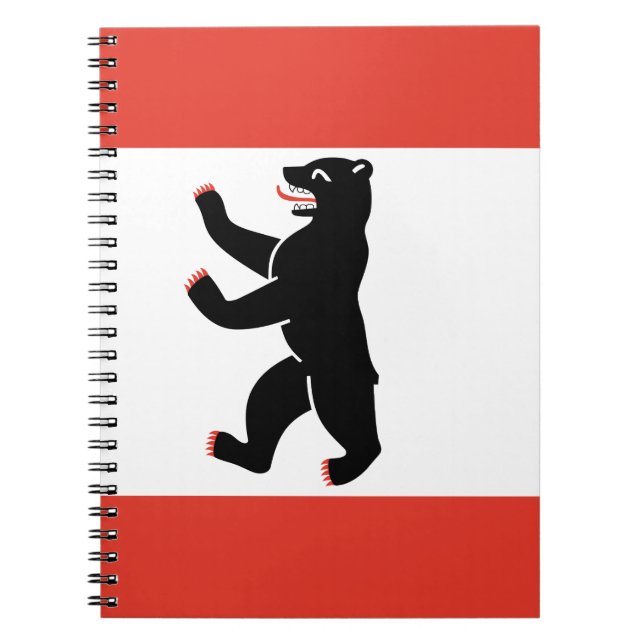 Flag des Berliner Notebook Notizblock (Vorderseite)