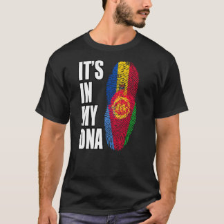 Flag des eritreischen und moldawischen DNA-Erbes T-Shirt