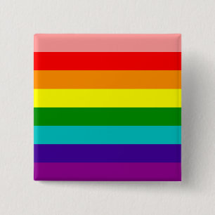 Flag des ersten Rainbow-Gay Pride Button