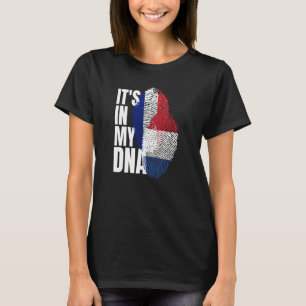 Flag des französischen und niederländischen DNA-Er T-Shirt
