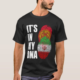 Flag des iranischen und kirgisischen DNA-Mix T-Shirt