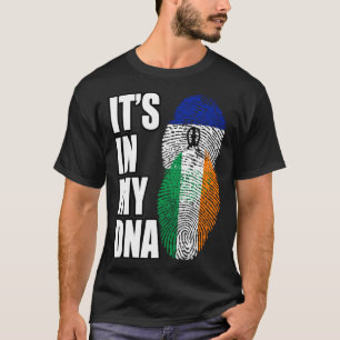 Flag des irischen und Basotho-Mix-DNA-Erbes T-Shirt