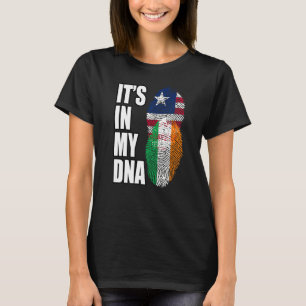 Flag des liberianischen und irischen DNA-Mix T-Shirt