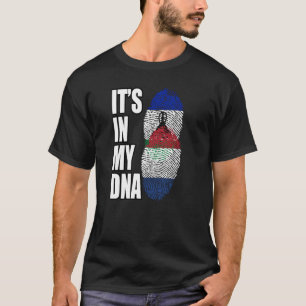 Flag des niederländischen und Basotho-Mix-DNA-Erbe T-Shirt