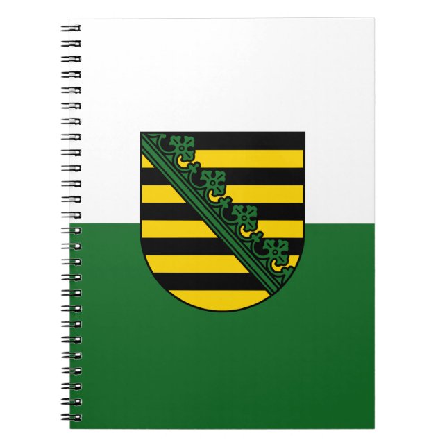 Flag des sächsischen Notebooks Notizblock (Vorderseite)