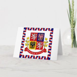 Flag des tschechischen Präsidenten Karte