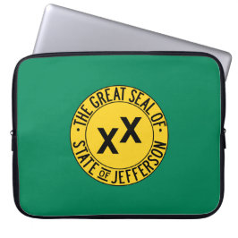 Flag des vorgeschlagenen US-Staat von Jefferson Laptopschutzhülle