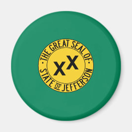 Flag des vorgeschlagenen US-Staat von Jefferson Magnet