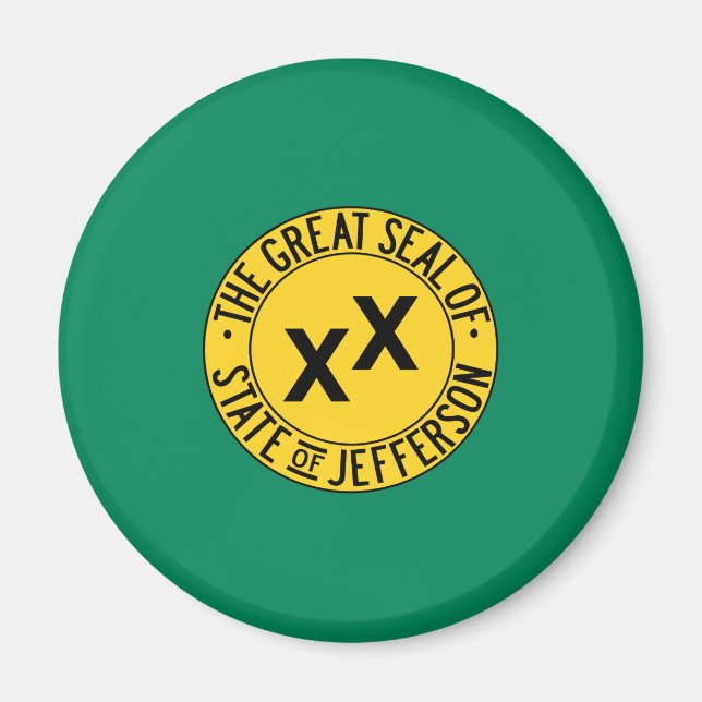 Flag des vorgeschlagenen US-Staat von Jefferson Magnet (Vorne)