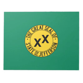 Flag des vorgeschlagenen US-Staat von Jefferson Notizblock