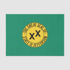Flag des vorgeschlagenen US-Staat von Jefferson Seidenpapier
