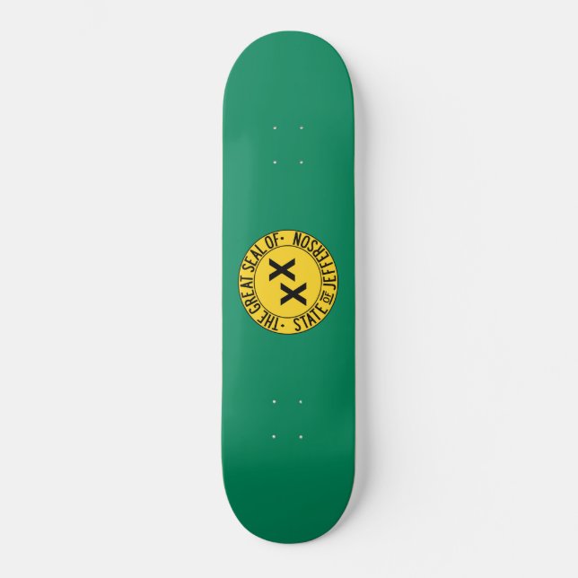 Flag des vorgeschlagenen US-Staat von Jefferson Skateboard (Vorderseite)