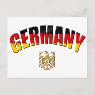 Flag Deutschland Logo Deutsche Shirts und Geschenk Postkarte