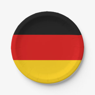 Flag Deutschland Teller von Papier